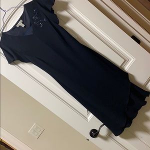 Amanda Smith black dress